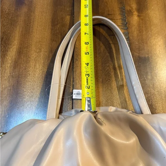 Victorias Secret Bag Bare Beige Cinch Close Tote Carry All Purse - Picture 2 of 9